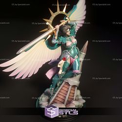 Celeste Battle Angel Digital 3D Sculpture