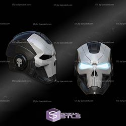 Cosplay STL Files Iron Man Punisher Helmet