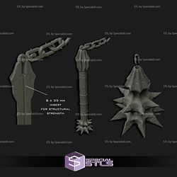 Cosplay STL Files Witch King Mace