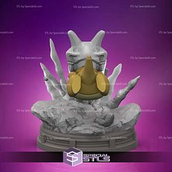 Cubone Pokemon Digital Sculpture