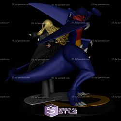 Cynthia with Garchomp Pokemon V2 Digital Sculpture