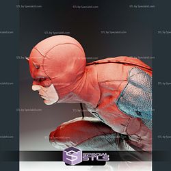 Daredevil in Action Digital Sculpture