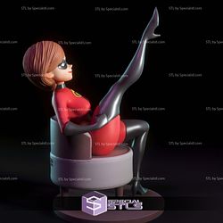 Elastigirl The Incredibles Sofa Digital 3D Sculpture