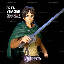 Eren Yeager Sword Digital Sculpture