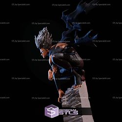 Garou on Rock Base Digital Sculpture