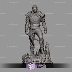 Geralt of Rivia Henry Cavill Digital Sculpture