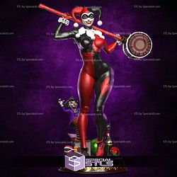 Harley Quinn Clown Digital Sculpture