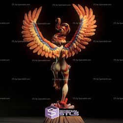 Harpy Eagle Girl Digital 3D Sculpture