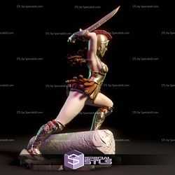 Helene Greek Warrior Digital 3D Sculpture