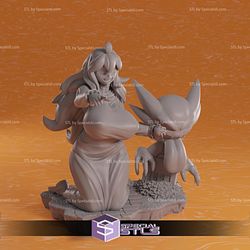 Hex Maniac Diorama STL Sculpture