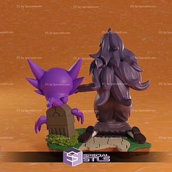 Hex Maniac Diorama STL Sculpture