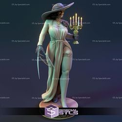 Lady Dimitrescu and Candle Digital 3D Sculpture