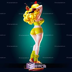 Lauch Dragonball Yellow Outfit Digital Sculpture