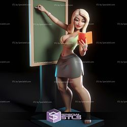 Mari The School Teacher Digital 3D Sculpture