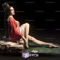 Mei Chinese Woman Digital 3D Sculpture