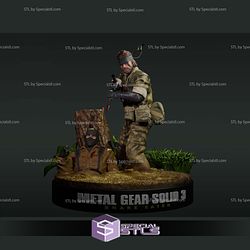 Naked Snake Metal Gear Solid Digital Sculpture