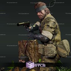 Naked Snake Metal Gear Solid Digital Sculpture