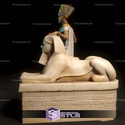 Nefertiti Egyptian Queen Digital 3D Sculpture