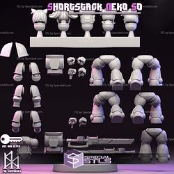 Neko Space Soldiers Pack STL Miniatures