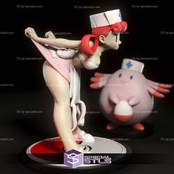Nurse Joy Pokemon Digital 3D Sculpture