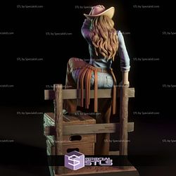 Pam Cowgirl Digital 3D Sculpture