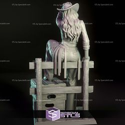 Pam Cowgirl Digital 3D Sculpture