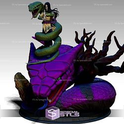 Orochimaru and Snake Digital Sculpture