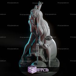 Princess Daphne Dragons Lair Digital 3D Sculpture