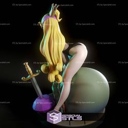 Princess Daphne Dragons Lair Digital 3D Sculpture