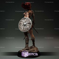 Red Sonja Warrior Digital Sculpture