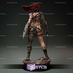 Red Sonja Warrior Digital Sculpture