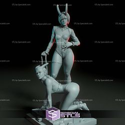 Rhoda a demon Dominatrix Digital 3D Sculpture