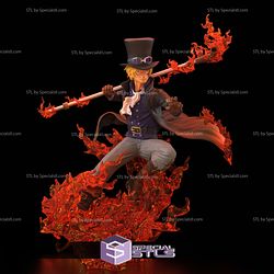 Sabo One Piece in Battle Digital Sculpture