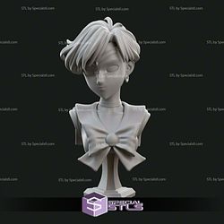 Sailor Uran Bust Digital Sculpture