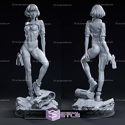 Sasha Cyberpunk Edgrunners Digital Sculpture