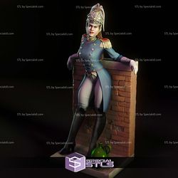 Soldier Elis by the Wall Digital 3D Sculpture