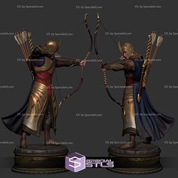 The Galadhrim Warrior Lord of the Rings Digital Sculpture