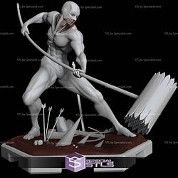 War Hammer Titan Battle Digital Sculpture