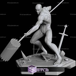 War Hammer Titan Battle Digital Sculpture