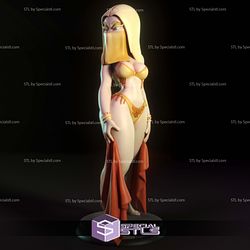 Yellow Sorceress Feiticeira Digital 3D Sculpture