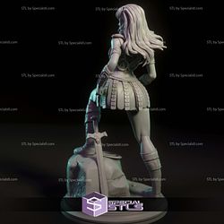 Xena the Warrior Princess Digital 3D Sculpture
