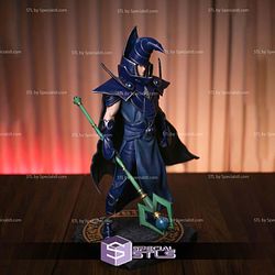 Yu-Gi-Oh Sorcerer of Dark Magic Digital Sculpture