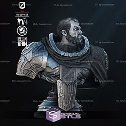 Zod Bust Portrait Digital Sculpture