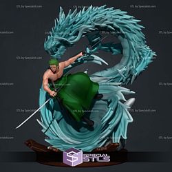 Zoro Water Dragon Digital Sculpture