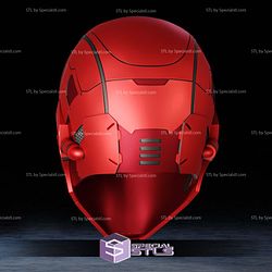 Cosplay STL Files Mecha Red Hood Helmet