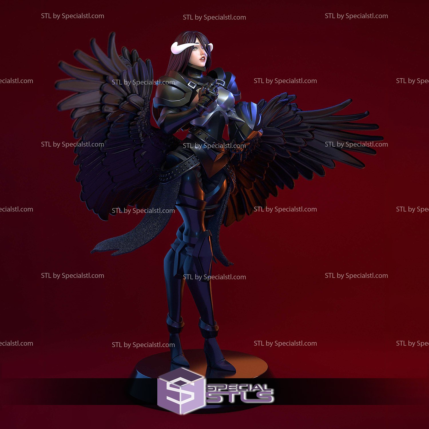 Albedo Black Overlord Digital Sculpture | SpecialSTL