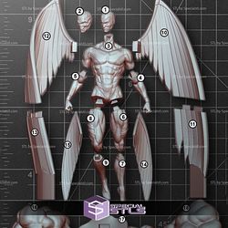 Archangel 1-6 Scale X Men STL Files