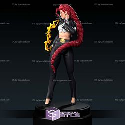 Crimson Viper Street Fighter Digital Sculpture