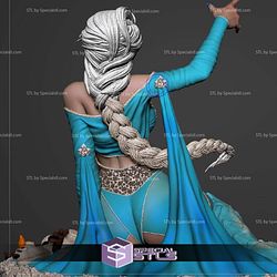 Elsa Human Form NSFW Digital Sculpture