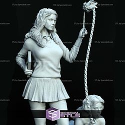 Hermione and Luna Lovegood BDSM Digital Sculpture